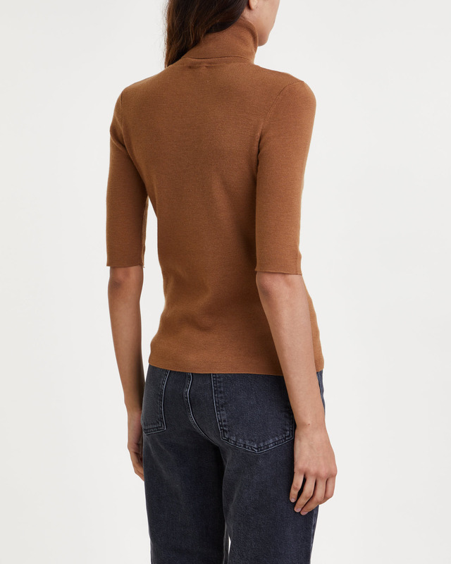 Filippa K Topp Merino Elbow Sleeve Camel XS
