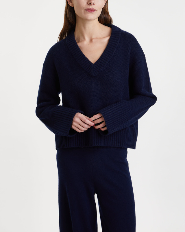 LISA YANG Cashmere Sweater Alietta Blå 2 (M-L)