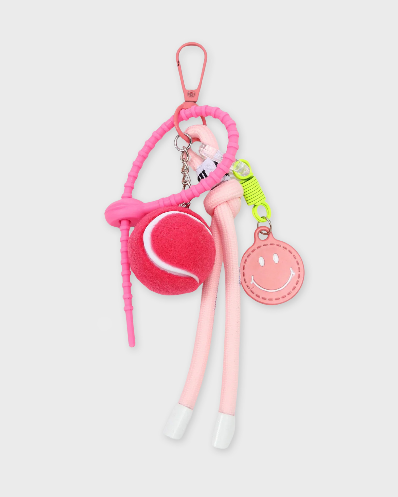 Sticky Bestie Women's Pink Bag Charm Set Rosa Onesize