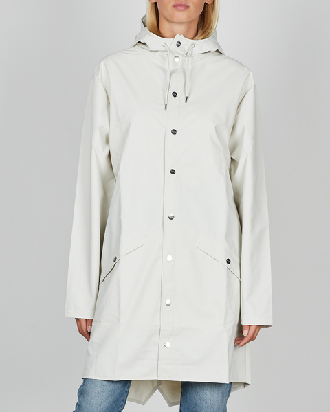 Rain Jacket Long Offwhite 1