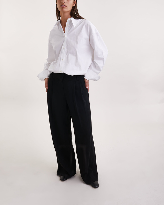 Teurn Studios Shirt Pointy Collar Poplin  White 36