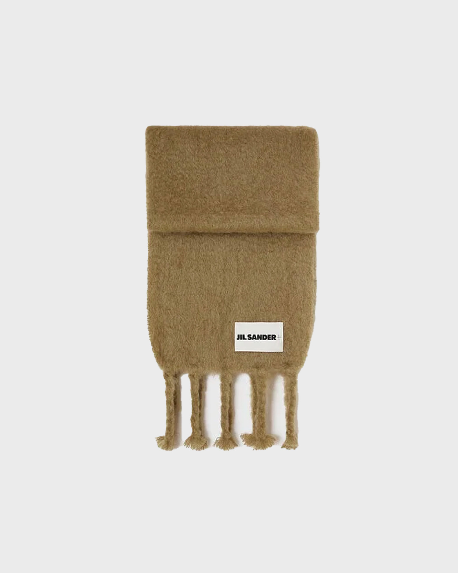 Jil Sander Women's Brown Wool Blend Scarf Onesize