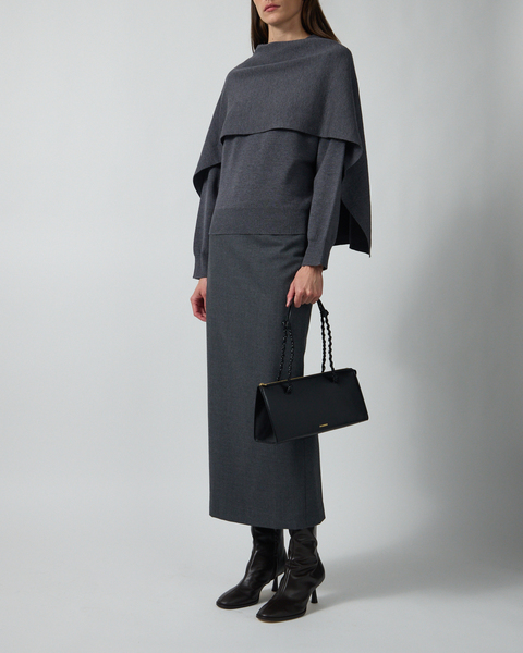 Genser Cape Grey melange 2
