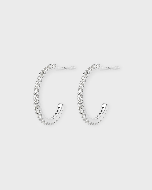 CBYC Earrings Mini Hoops Silver - 12 mm Silver ONESIZE