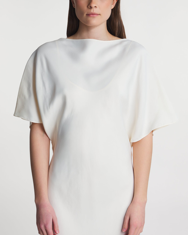 RÓHE Dress Fluid Satin Creme 38