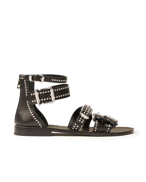 Leather Sandals Ever Smooth Black 1