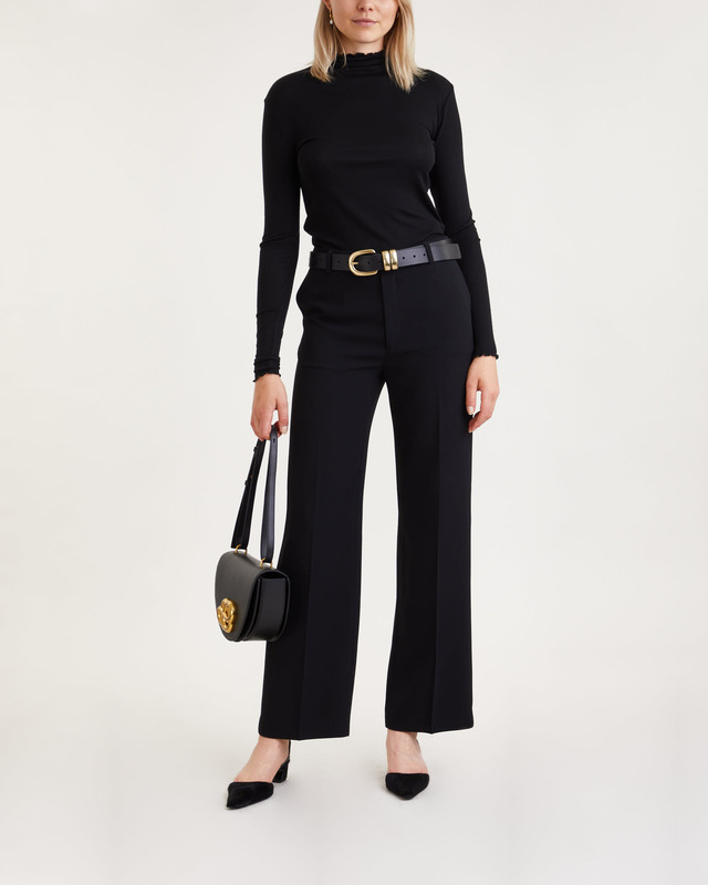 Filippa K Topp Sheer Wool Mock Svart M