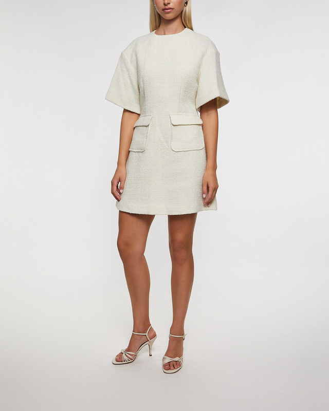 Malina Dress Rayna Boucle Mini Vanilla S