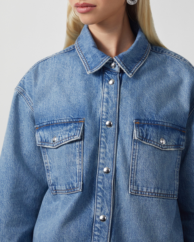 ANINE BING Skjorta Paxton Washed blue M