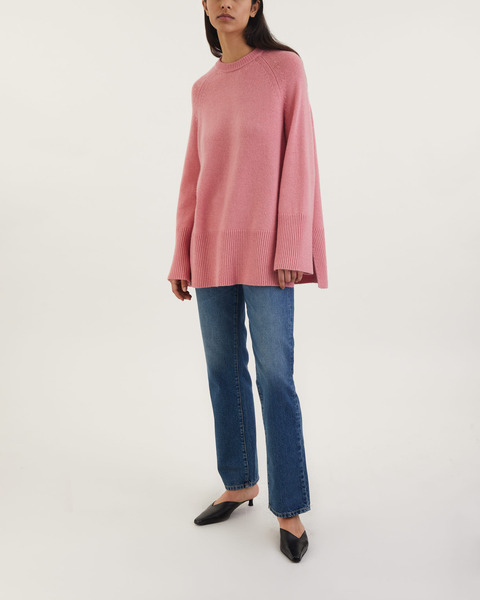 Tröja Inez Long Knit Rosa 2