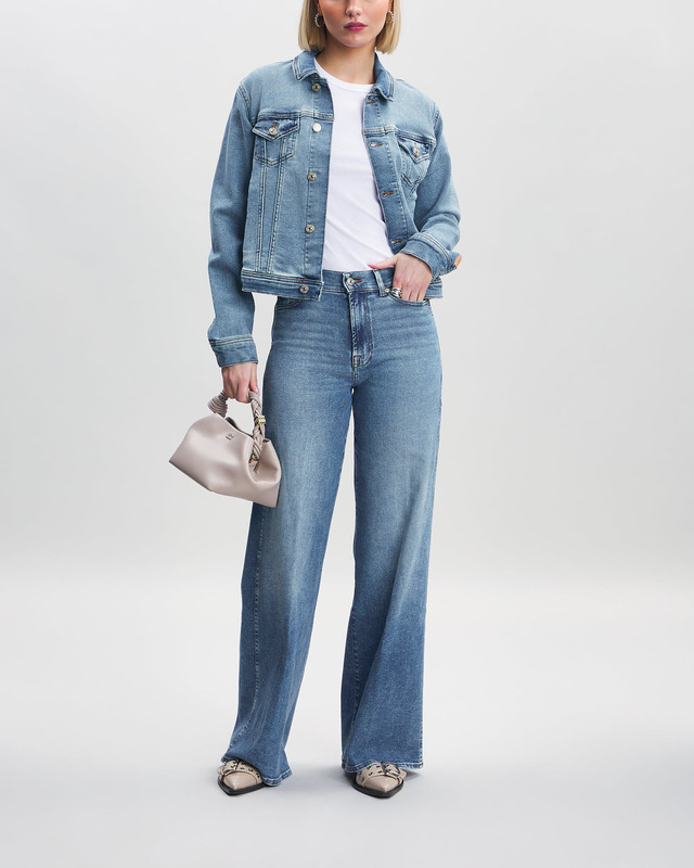 7 For All Mankind Jeans Lotta Luxe Vintage Love Soul Blå 30