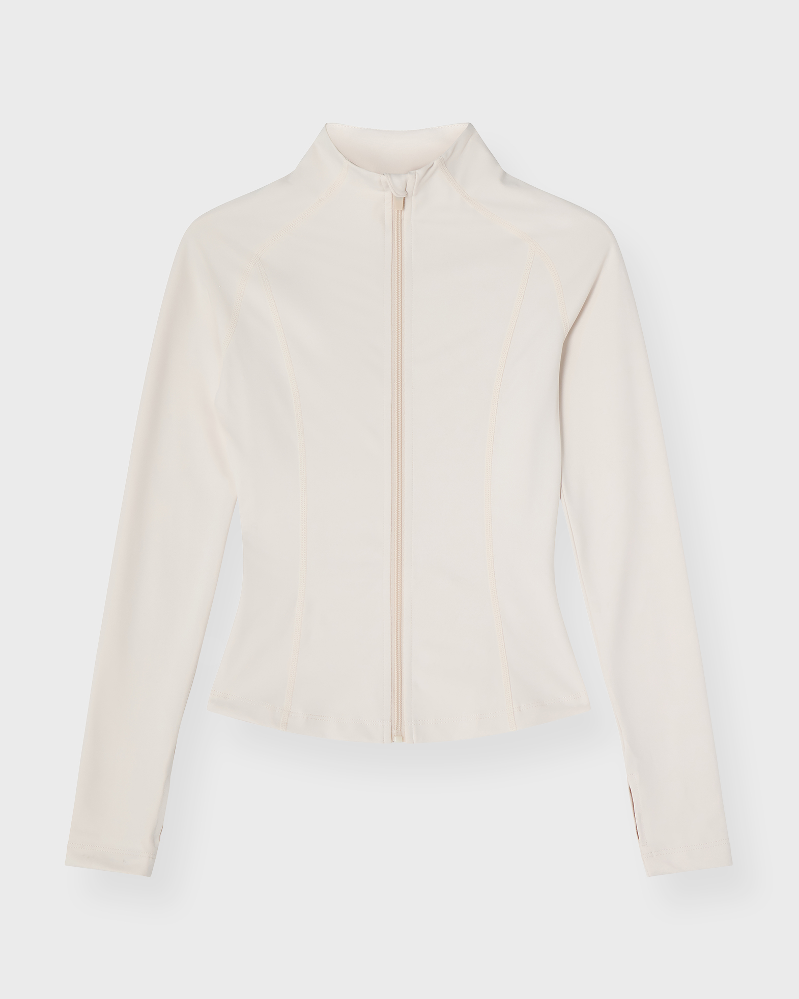 Sisterly Tribe Women's Cream Softsculpt Zip Jacket Creme M