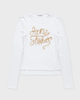 Acne Studios T-Shirt Layerd Metallic Logo  White XS