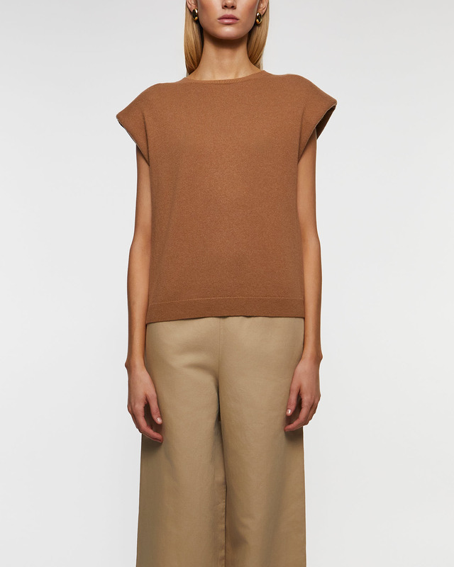 Wakakuu Icons Top Lucca Wool Cashmere Camel S