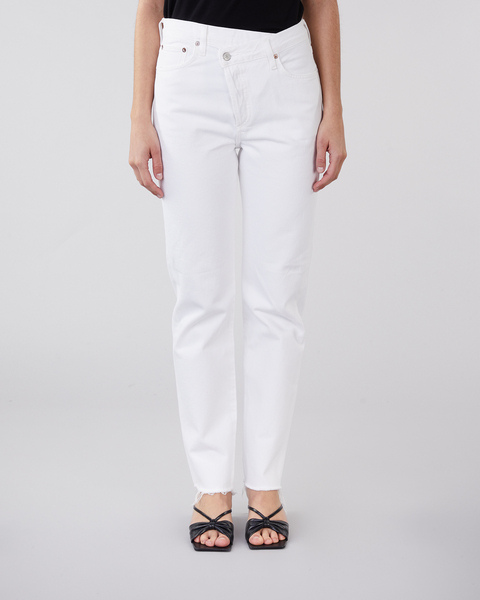 Jeans Criss Cross Straight in Element Vit 1