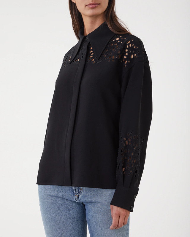 Proenza Schouler Shirt Broiderie Anglaise Svart US 2 ( EUR 34)