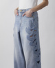 Zimmermann Jeans Alchemy Applique Relaxed Flare Blue/green 26