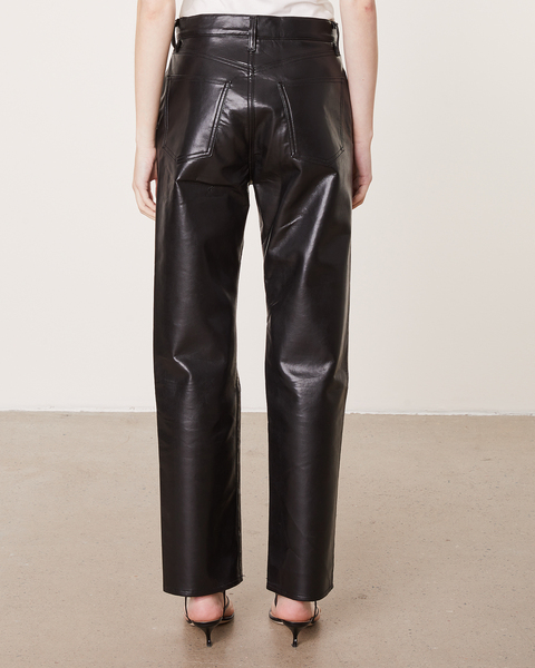 Leather pants Recycled Leather 90's Pinch Waist Svart 2