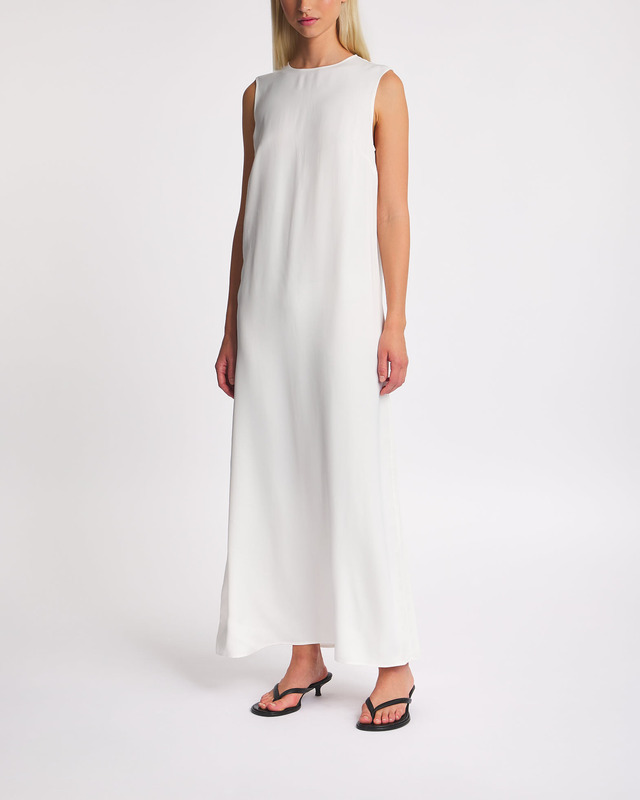 RÓHE Dress Sleeveless Fluid Satin Creme 34