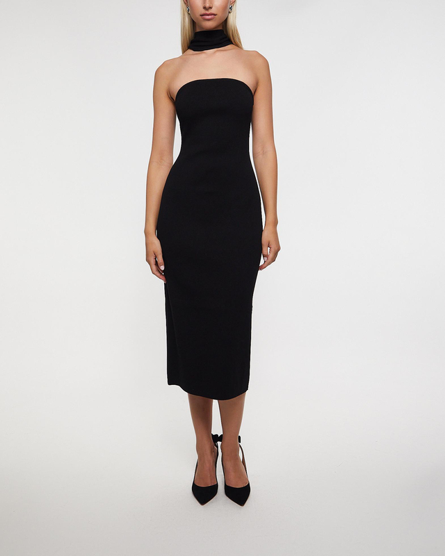 Cult Gaia Dress Erika Knit Black XS