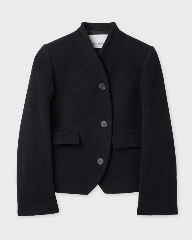 Dagmar Jacket Short Curved Black 38