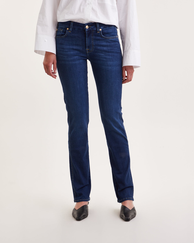 7 For All Mankind Jeans Kimmie Straight Bair Eco Indigo 31