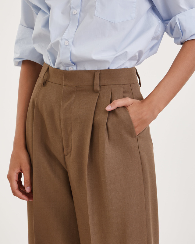 Filippa K Byxor Darcey Wool Nougat 40