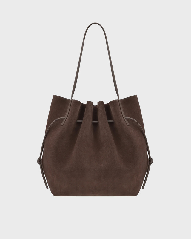Yuzefi Taske Scallop Suede Brown ONESIZE