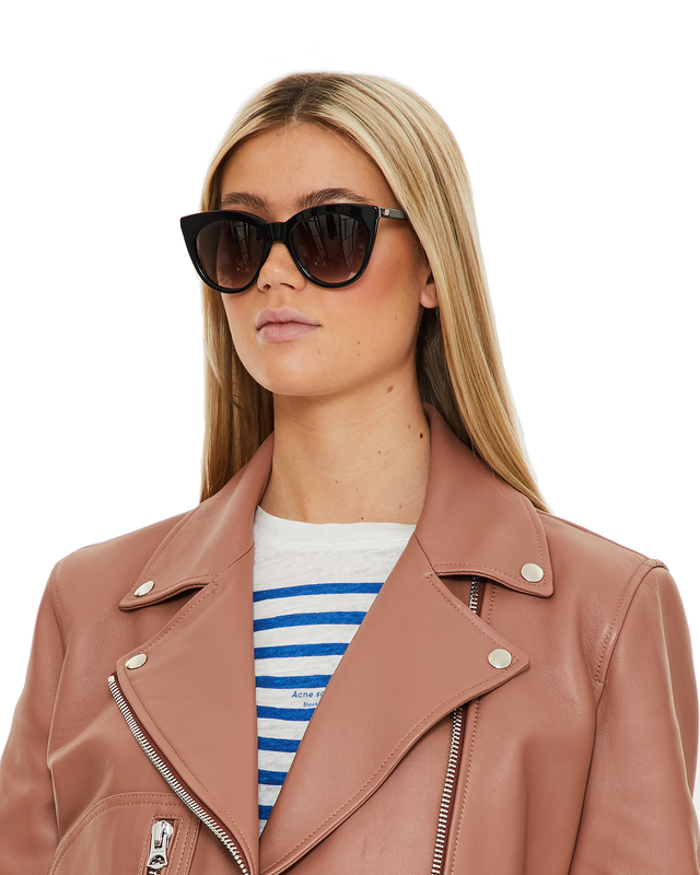 Le Specs Sunglasses Supermoon Svart/grön ONESIZE