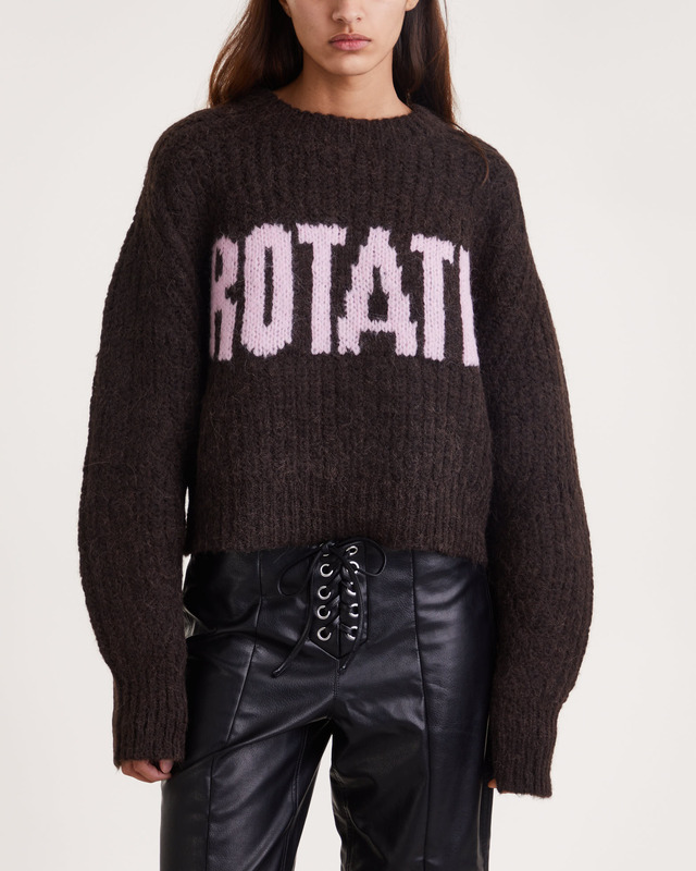 Rotate Tröja Firm Knit Jumper Brun 34