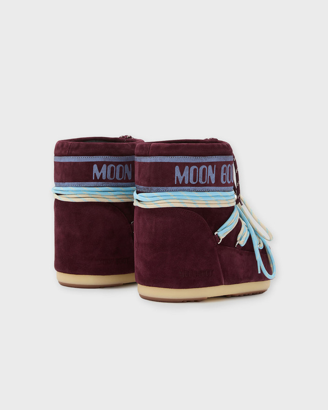 Moon Boot Boots Icon Low Suede Laces Burgundy  39-41