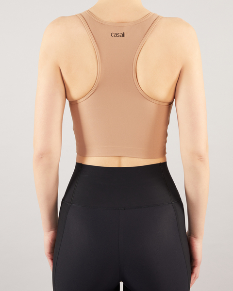 Square Neck Sports Topp Brun 2