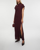Filippa K Dress Long Tie-Neck Burgundy  36