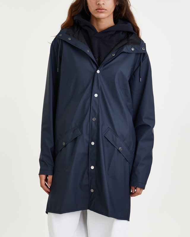 Rains Rain Coat Long Navy S