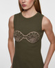 Magda Butrym Dress Crochet Bra Cotton Tank Green FR 42 (EUR 40)