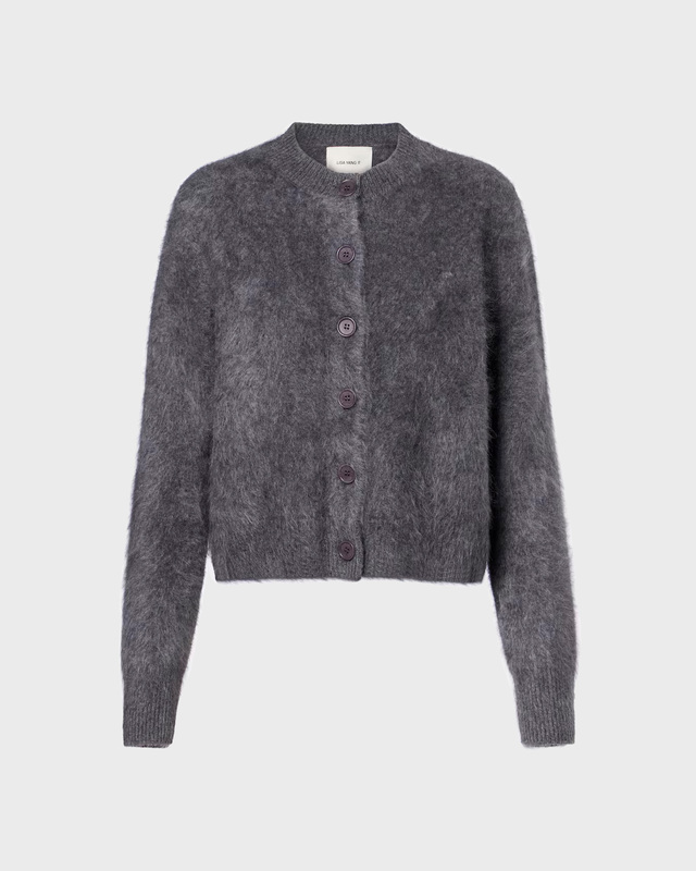 LISA YANG Cardigan Azalea Cashmere Grå 1 (S-M)