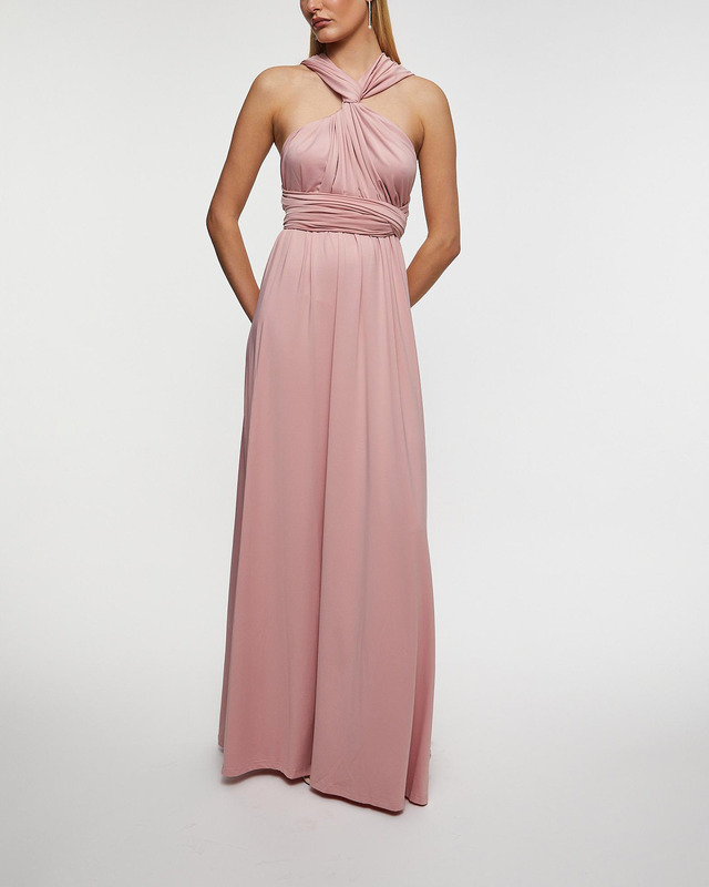 Malina Klänning Lola Maxi Blush S-M