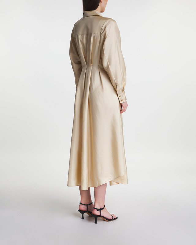 Zimmermann Dress Natura Draped Shirt Light Yellow 2 (M-L)