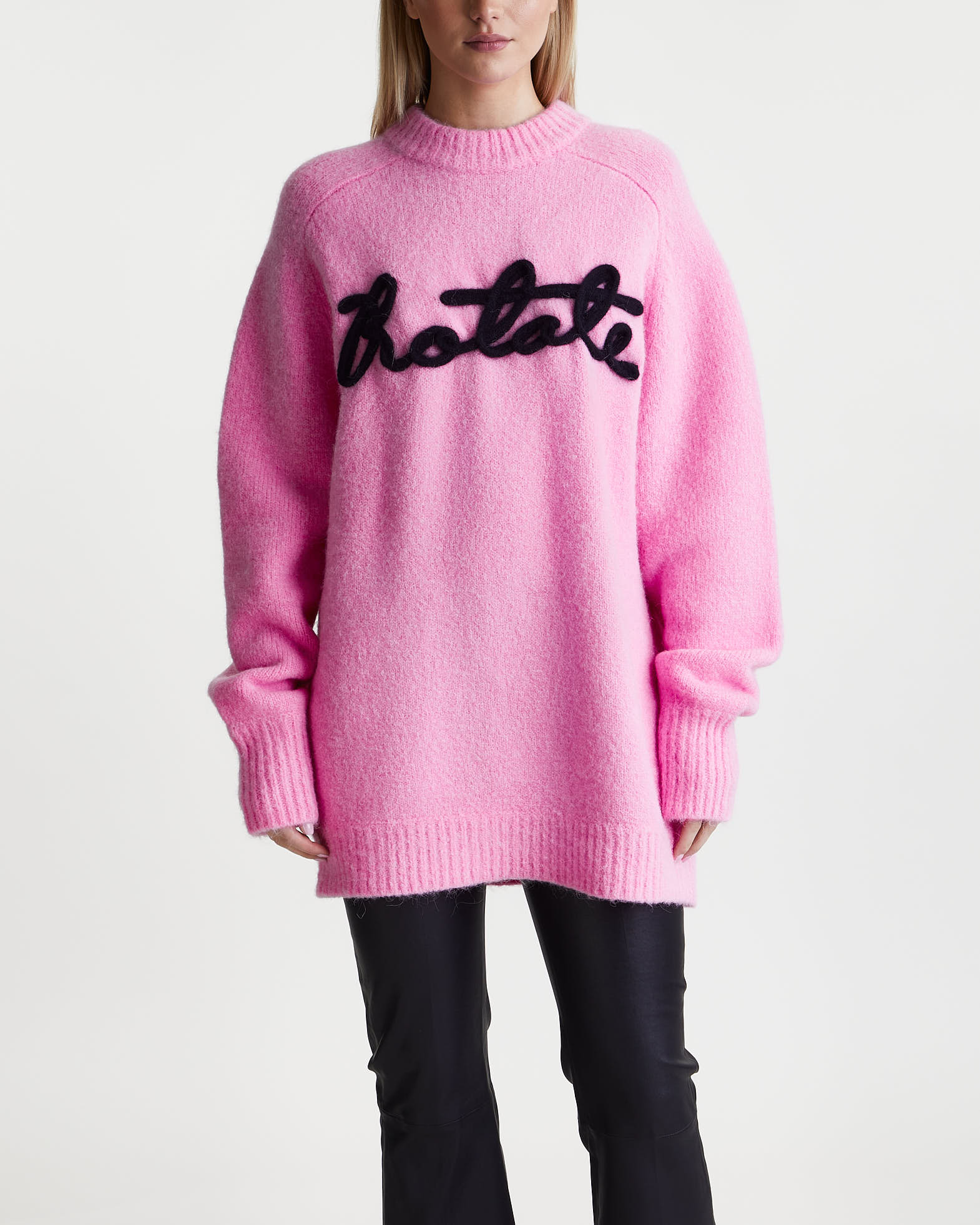 良品 ROTATE ロテート Birger Christensen BRINNA JUMPER コンシャススリーブ ニットセーター サイズUK14 ピンク レディース 古着 中古 USED product_image_172616-062-001.jpg