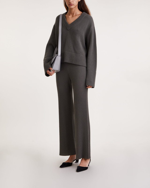 LISA YANG Byxor Delia Cashmere Grön 1 (S-M)