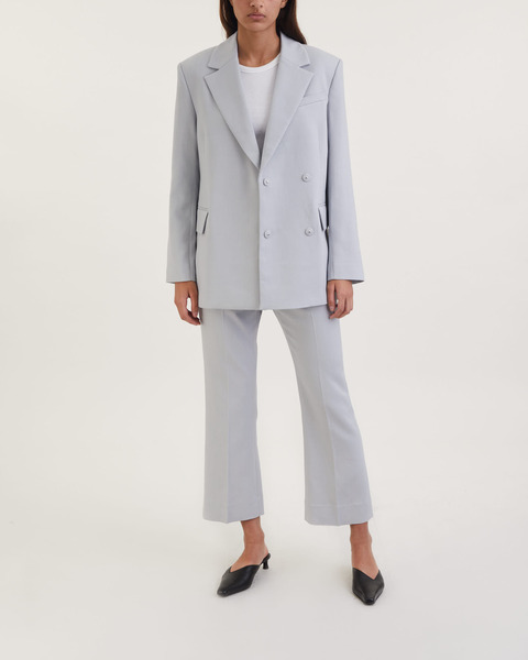 Trousers Kick Flare Suit Pant Grå/blå 1