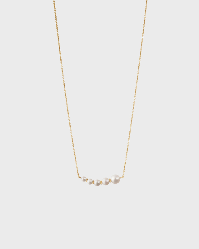 Sophie Bille Brahe Halsband Luna Perle Guld ONESIZE