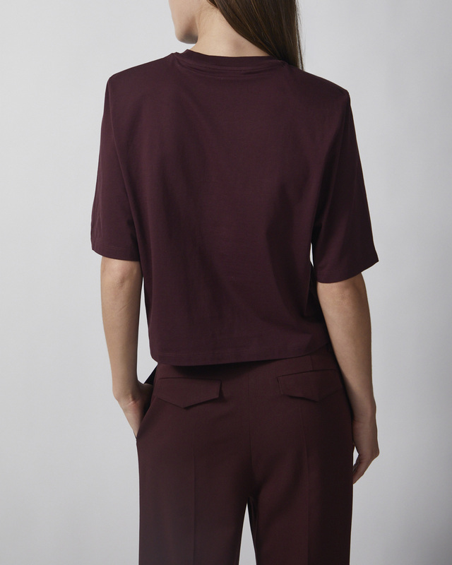Wakakuu Icons T-shirt Padded Shoulder Burgundy S