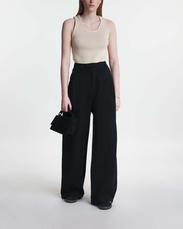 HOPE Byxor Slow Wide-Leg Svart 36
