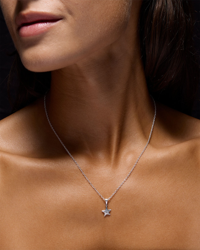 Maria Nilsdotter Necklace Tiny Tuvstarrs Star Silver ONESIZE
