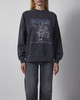 ANINE BING Tröja Miles Leopard Muse Washed Black XS