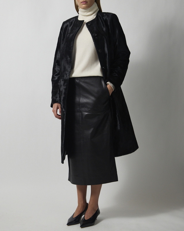 Almada Nederdel Birdy Leather Black M