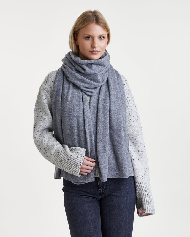 LISA YANG Cashmere Scarf Paris Grey ONESIZE