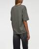 Acne Studios T-Shirt Logo Relaxed Distressed  Ljusgrön XS