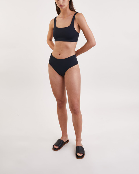 Square Neck Bikini Top Svart 2